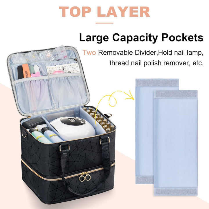 Cosmetic storage bag with multiple compartments Bowlift