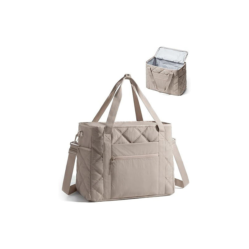 Insulated cooler bag with multiple compartments Bowlift