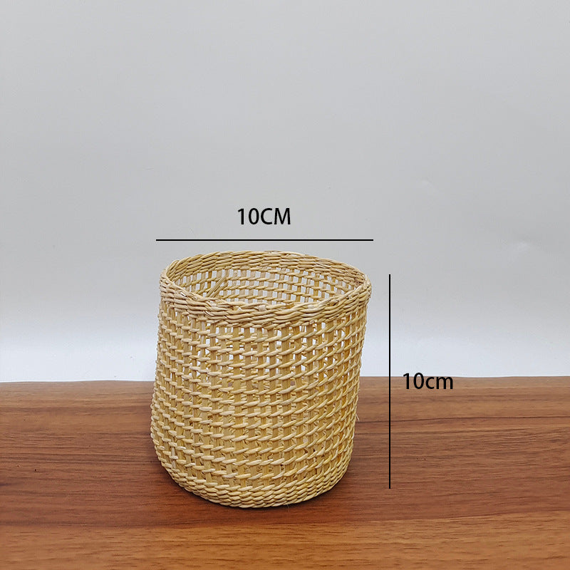 Handmade Natural Fiber Decorative Basket Bowlift