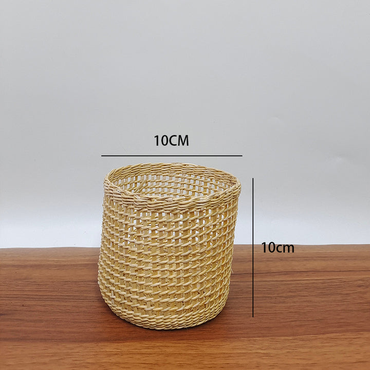 Handmade Natural Fiber Decorative Basket Bowlift