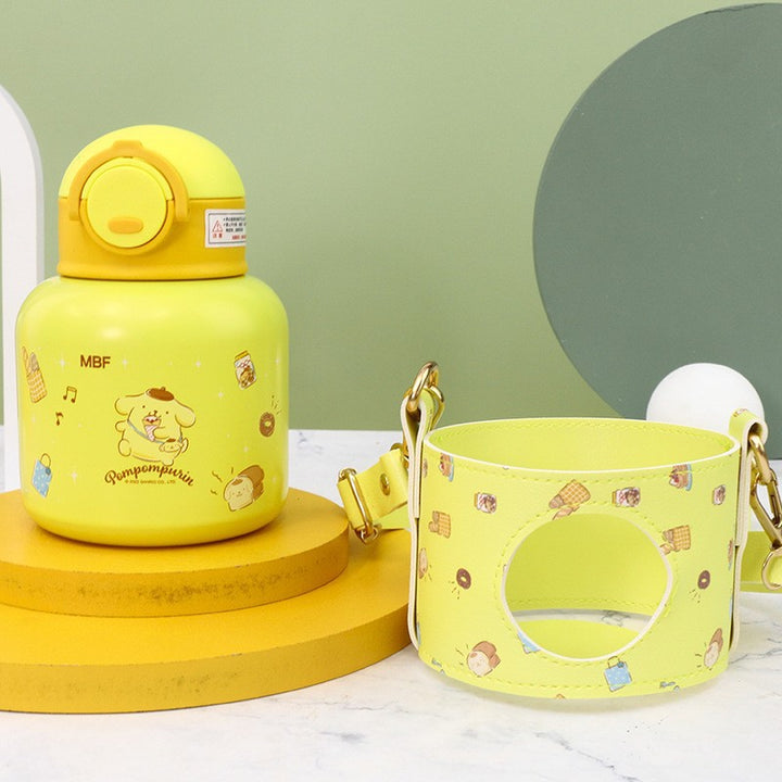 Ladies Insulated Water Bottle with Cute Design and Adjustable Carrying System Bowlift