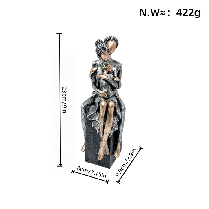 Elegant sculpture of a romantic couple Bowlift