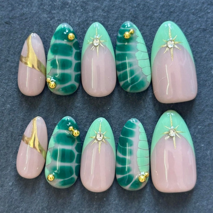 Elegant Press-On Nail Collection Bowlift