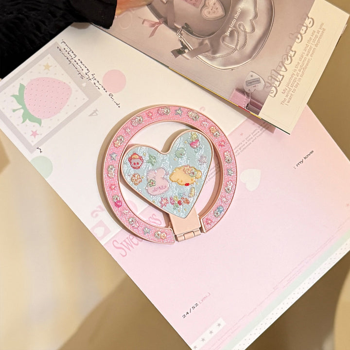 Playful hand mirror in heart design Bowlift