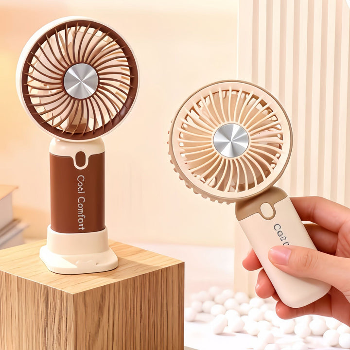 Women's portable fan with cordless function and ergonomic design Bowlift