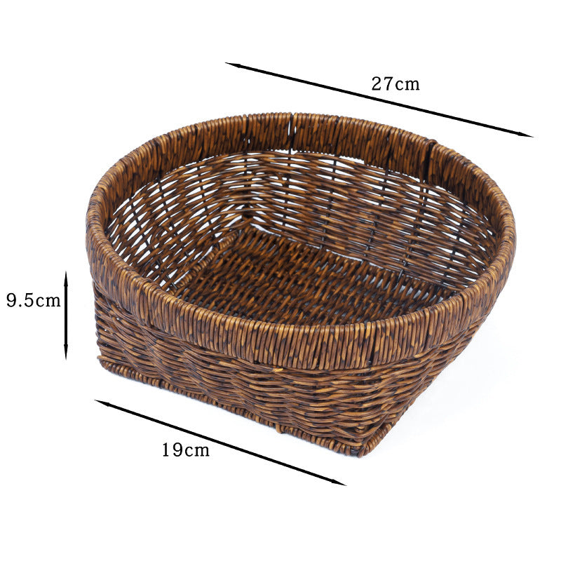 Home Organization Decorative Wicker Basket Bowlift