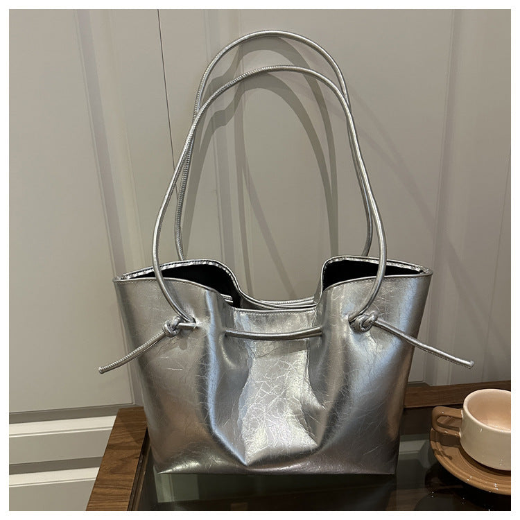 Stylish Leather Tote Bag Bowlift