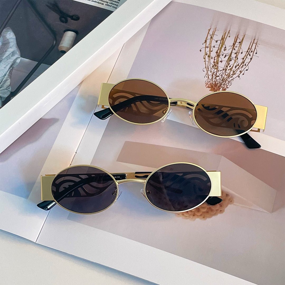 Women's fashionable round sunglasses with extraordinary design Bowlift