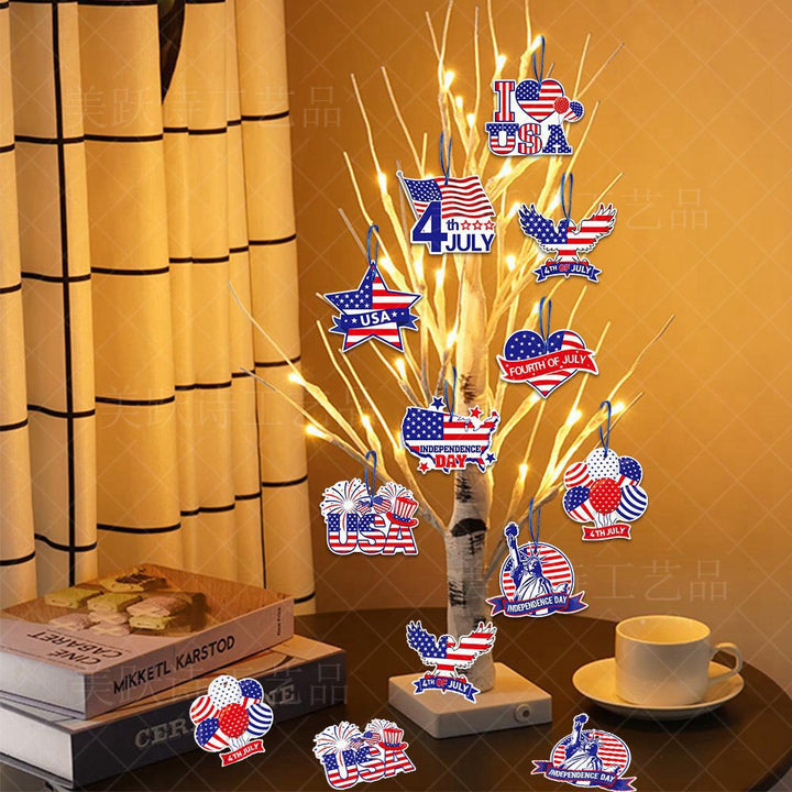 Unisex nan patriotic acrylic cake topper with US flag heart motif Bowlift
