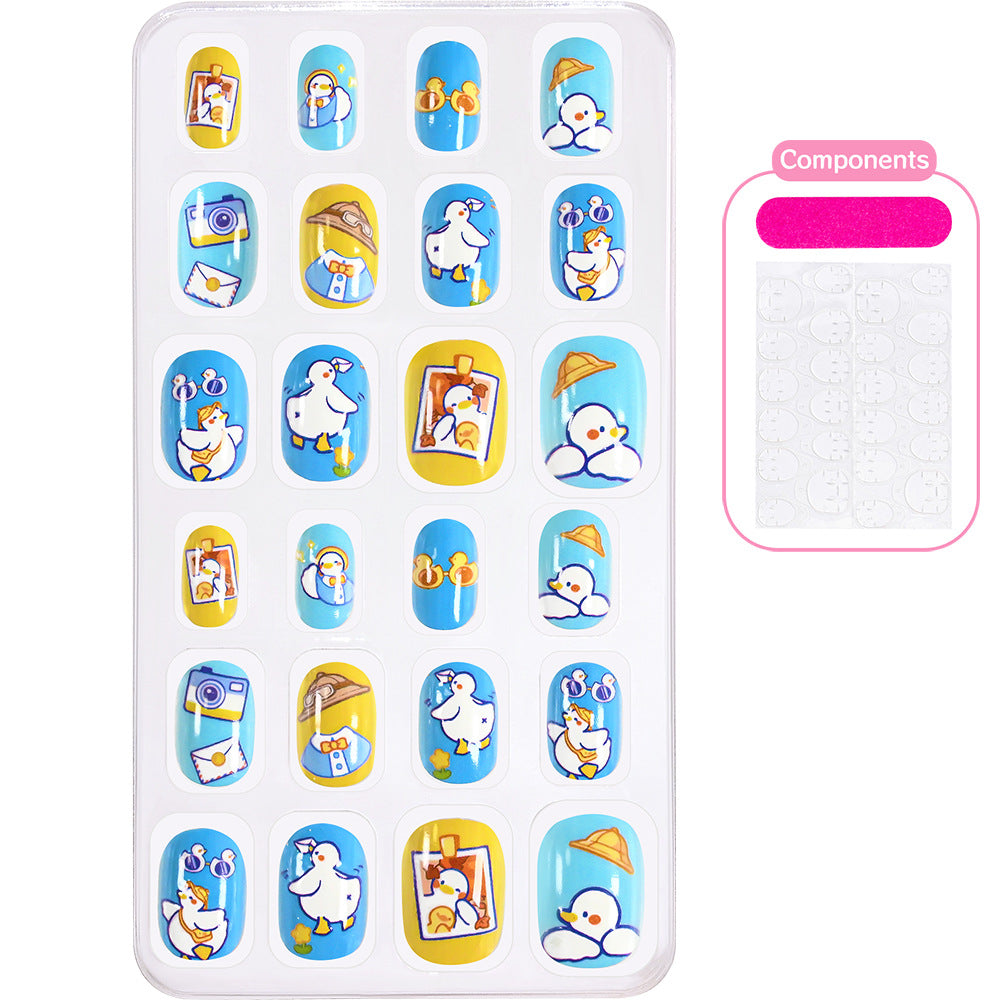 Themed Summer Beach Nail Art Press-On Nails Bowlift