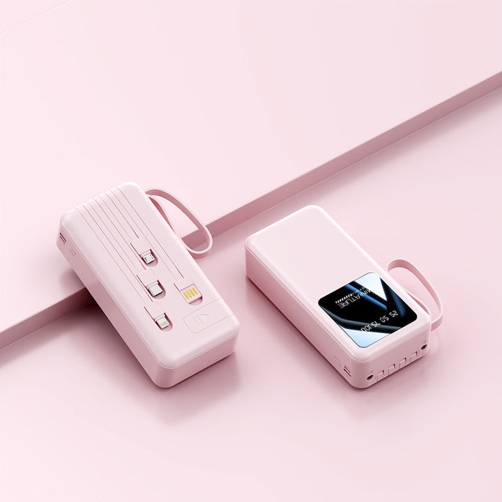 Portable power bank with intelligent energy display and multiple USB ports Bowlift