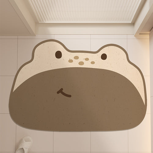 Cute Frog Design Bath Mat