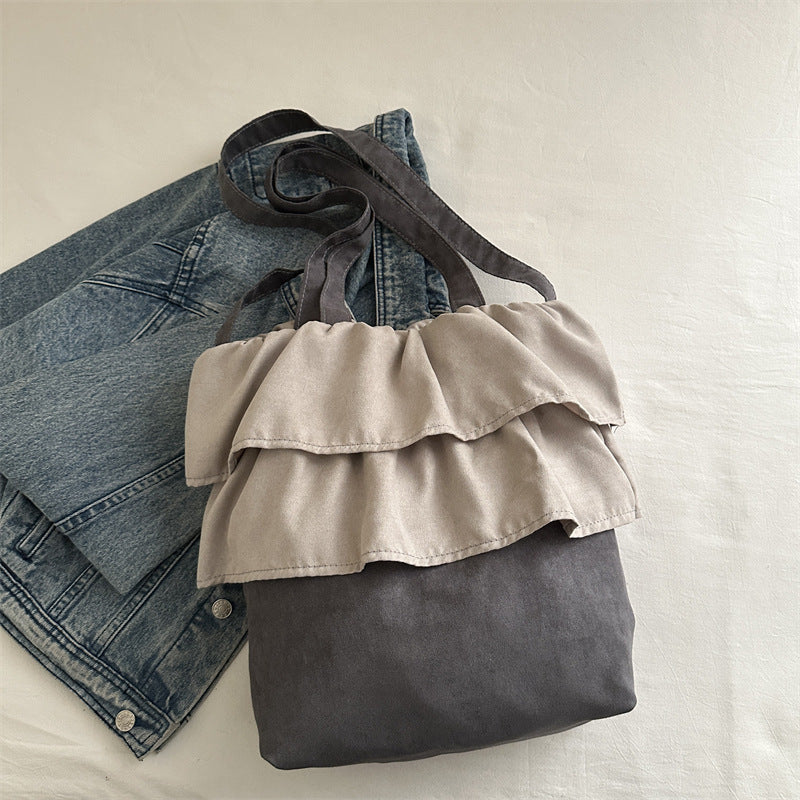 Chic Ruffled Tote Bag Bowlift