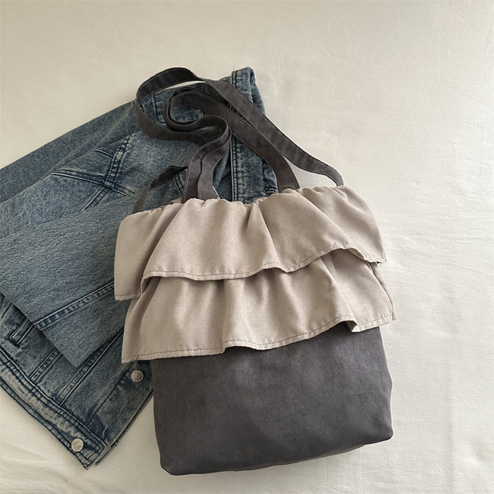 Chic Ruffled Tote Bag Bowlift