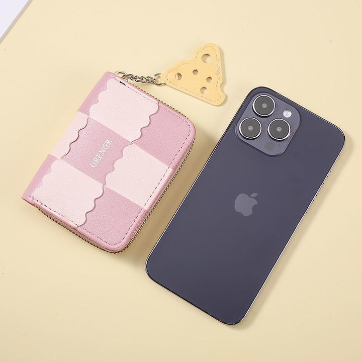 Chic Textured Zip Wallet Bowlift