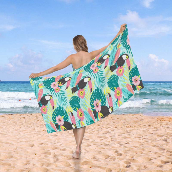 Beach towel in creative wave pattern Bowlift