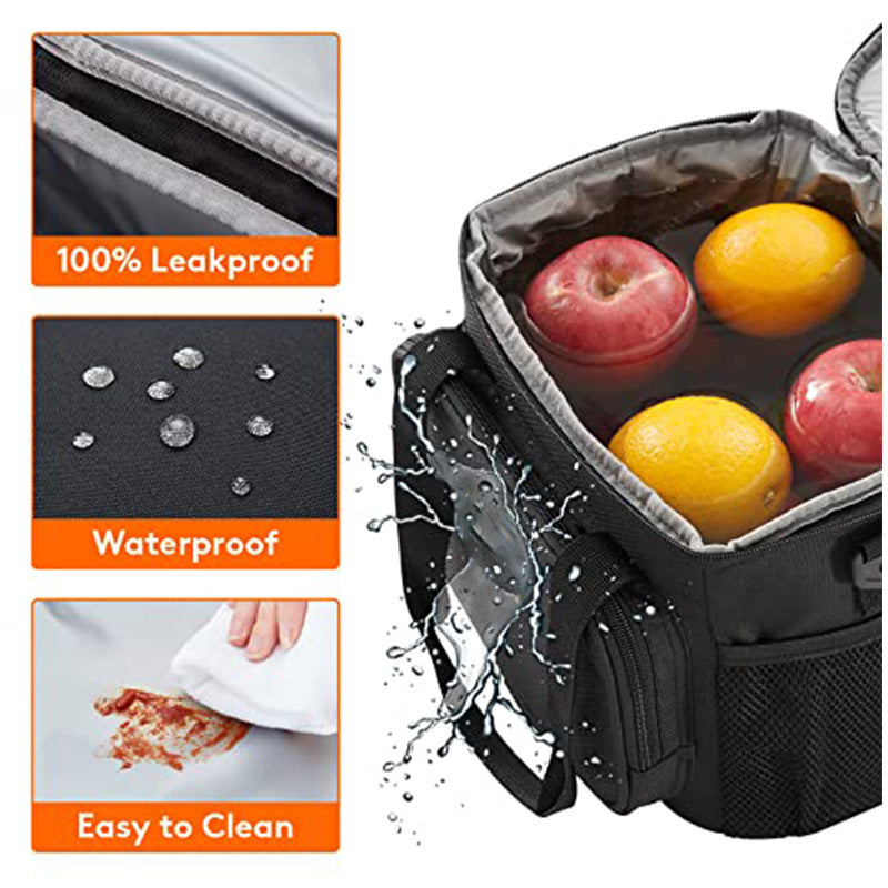 Insulated cooler bag with practical front pocket Bowlift