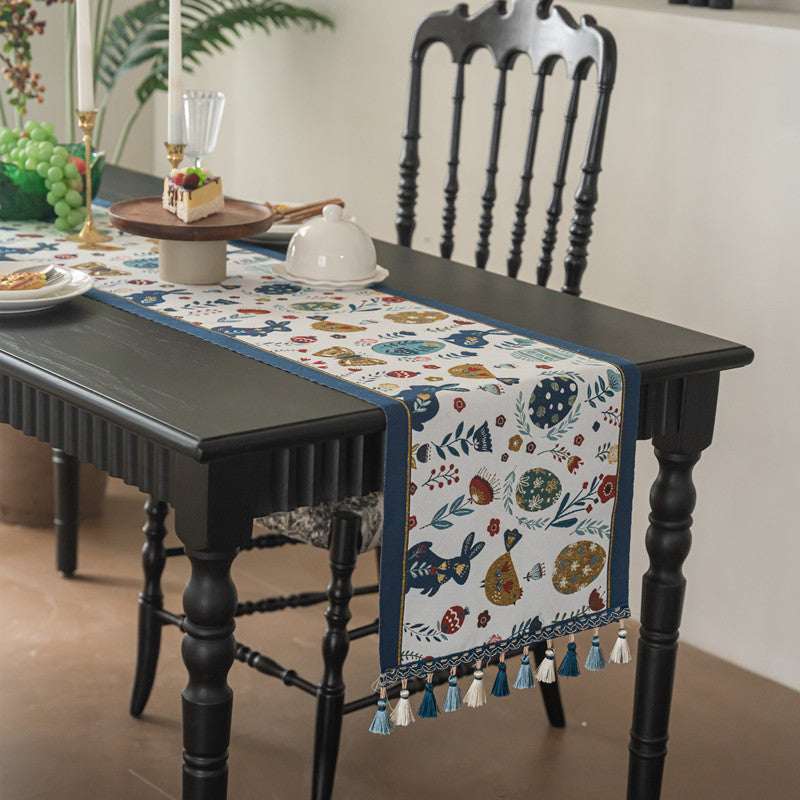 Decorative Tasseled Table Runner