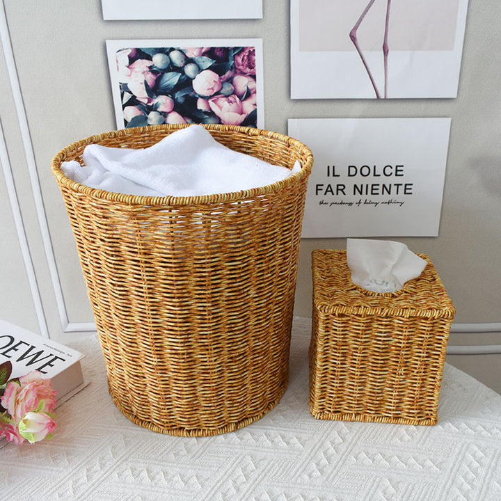 Woven Rectangular Storage Basket Bowlift