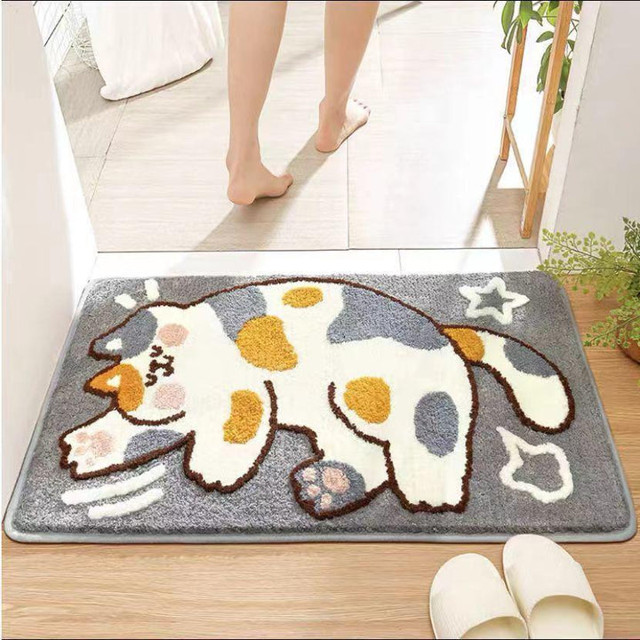 Cute Cartoon Bunny-Themed Bath Mat Bowlift