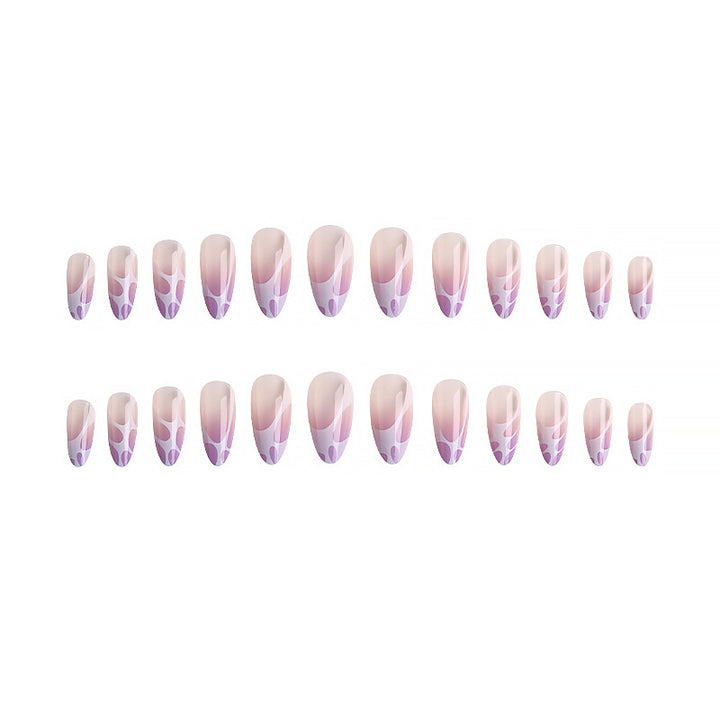 Artistic nail tips with elegant pattern Bowlift