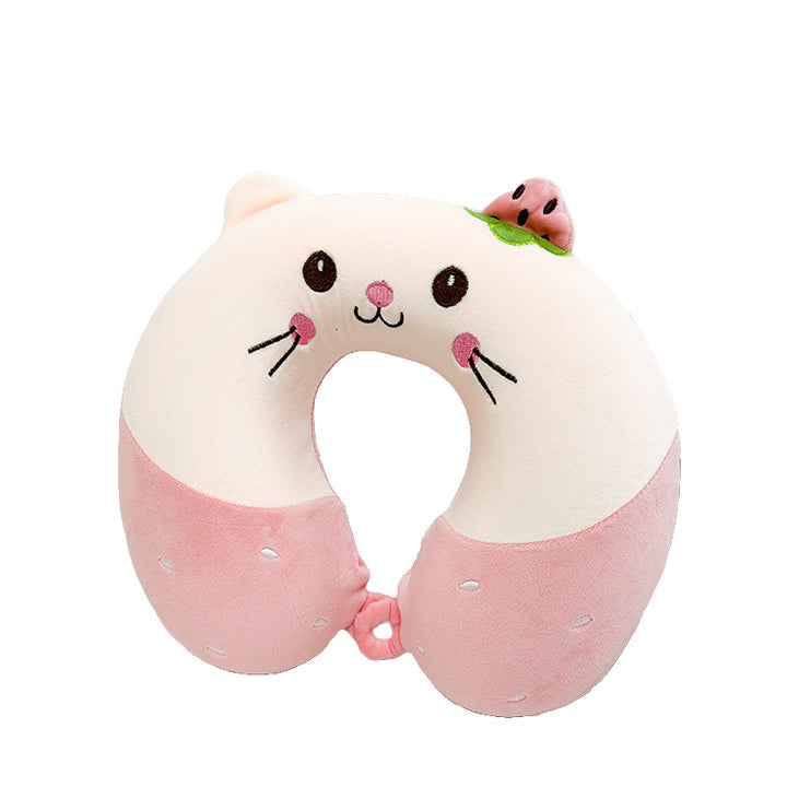 Women Kitten Neck Support Pillow Bowlift