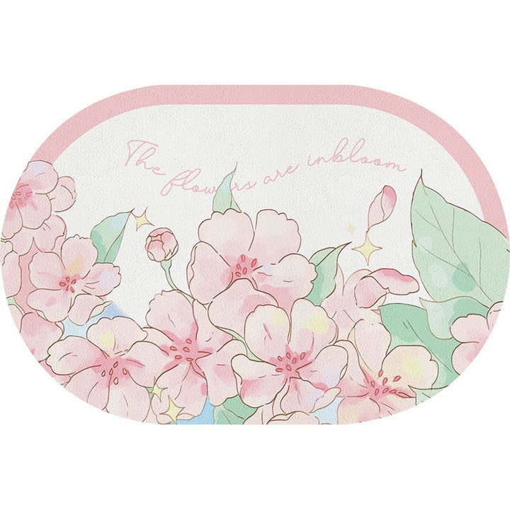 Floral Cartoon Bath Mat