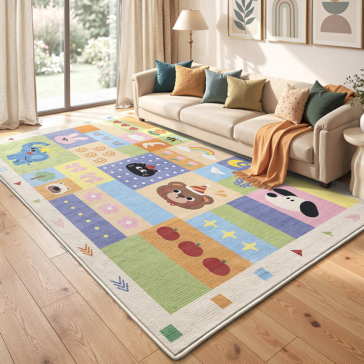 Playful Animal-Themed Area Rug Bowlift