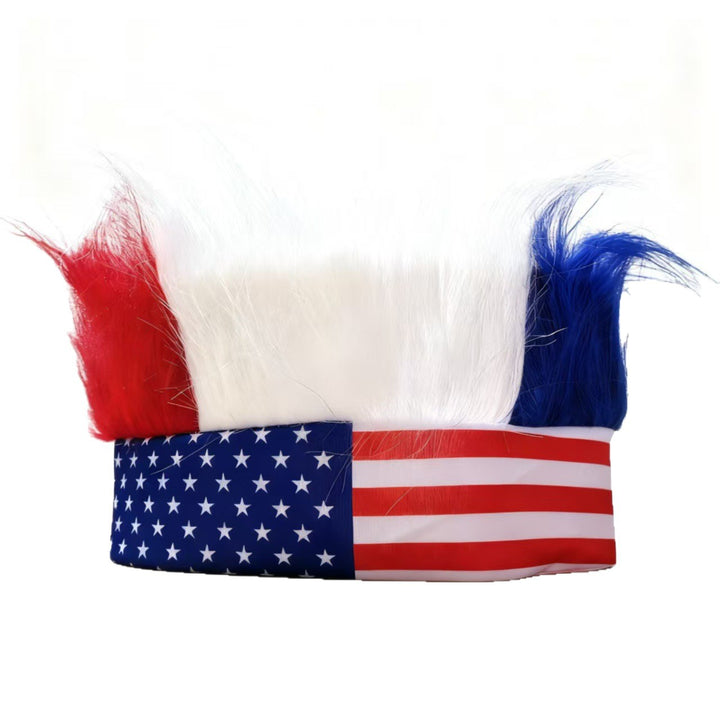 Unisex nan eye-catching party headband with synthetic hair wig and elastic headband Bowlift