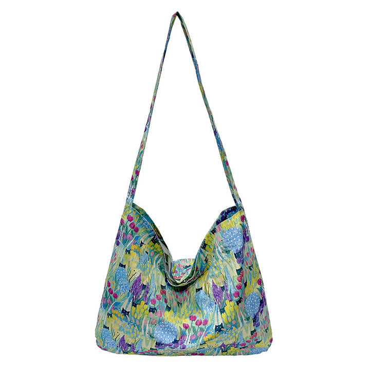 WoFloral Print Hobo Handbag Bowlift