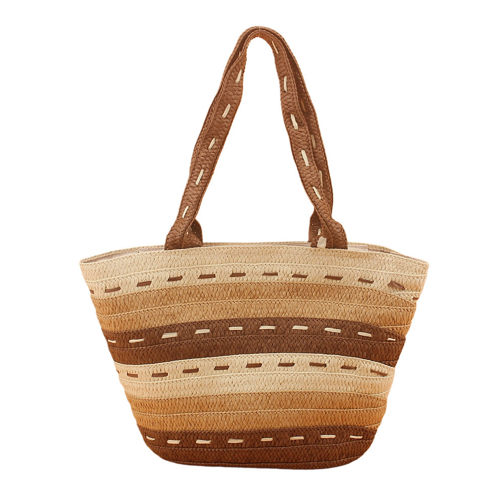Basket bag with structured design and sturdy carrying handles Bowlift
