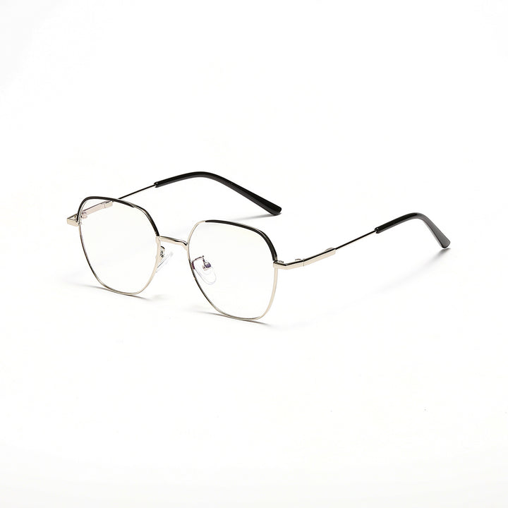 Women’s fashionable sunglasses with slim metal frame and blue lenses Bowlift