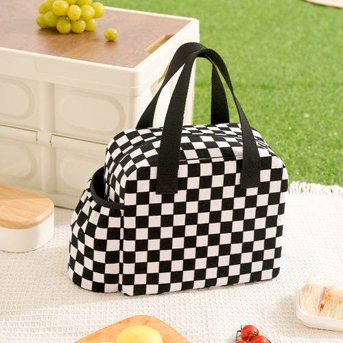 Insulated Lunch Tote with Beverage Holder Bowlift