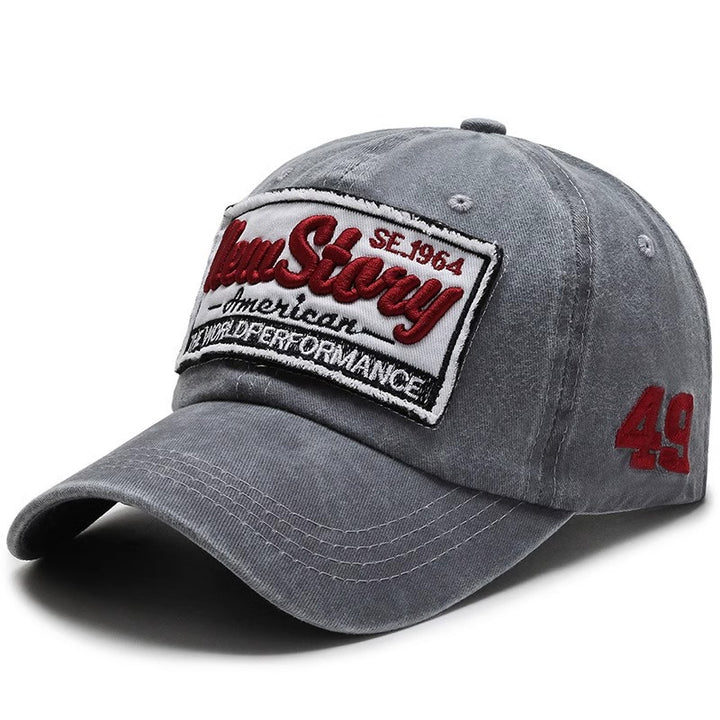 Men's Vintage-Inspired Embroidered Casual Cap Bowlift