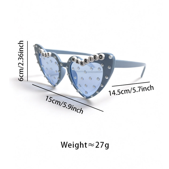 Novelty Heart-Shaped Sunglasses Bowlift