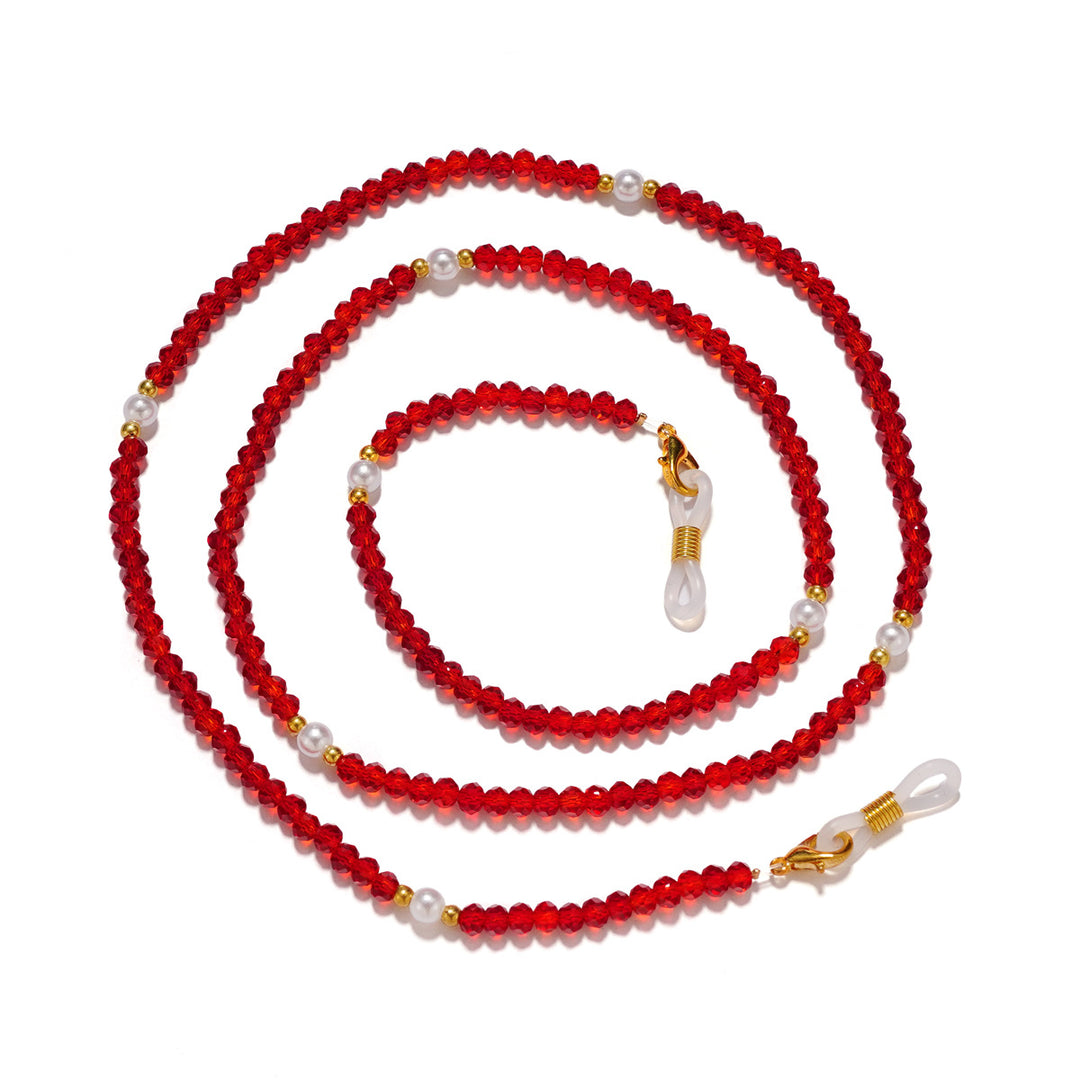 Elegant Crystal Beaded Eyewear Chain Bowlift