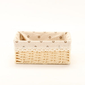 Practical storage basket made of wood