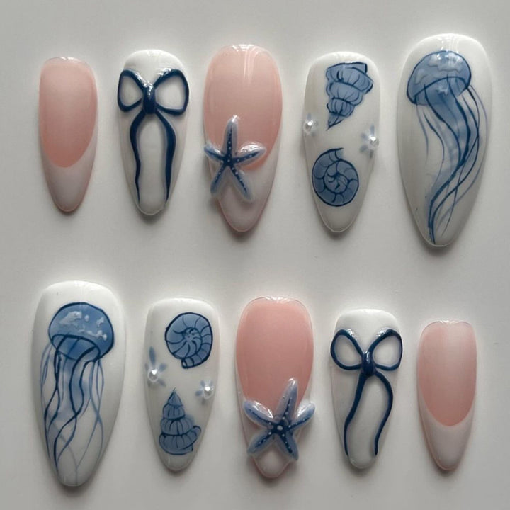 Thematic Artisan Press-On Nail Set Bowlift