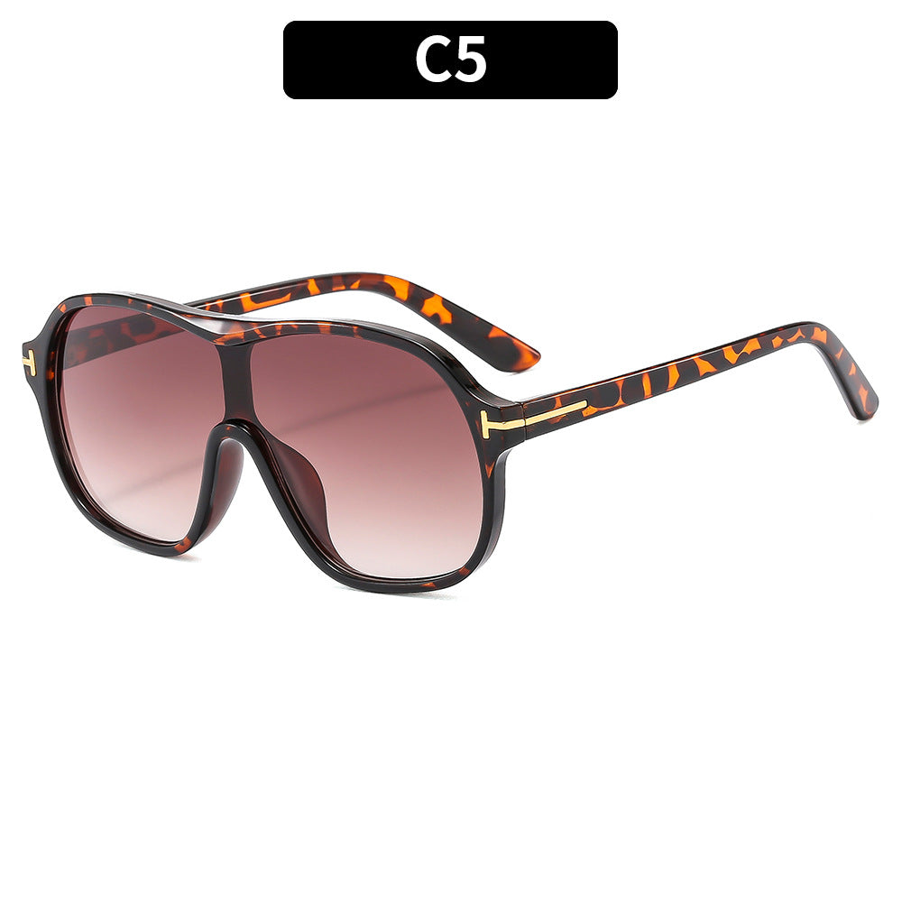 Oversized Shield Sunglasses Trendy Design