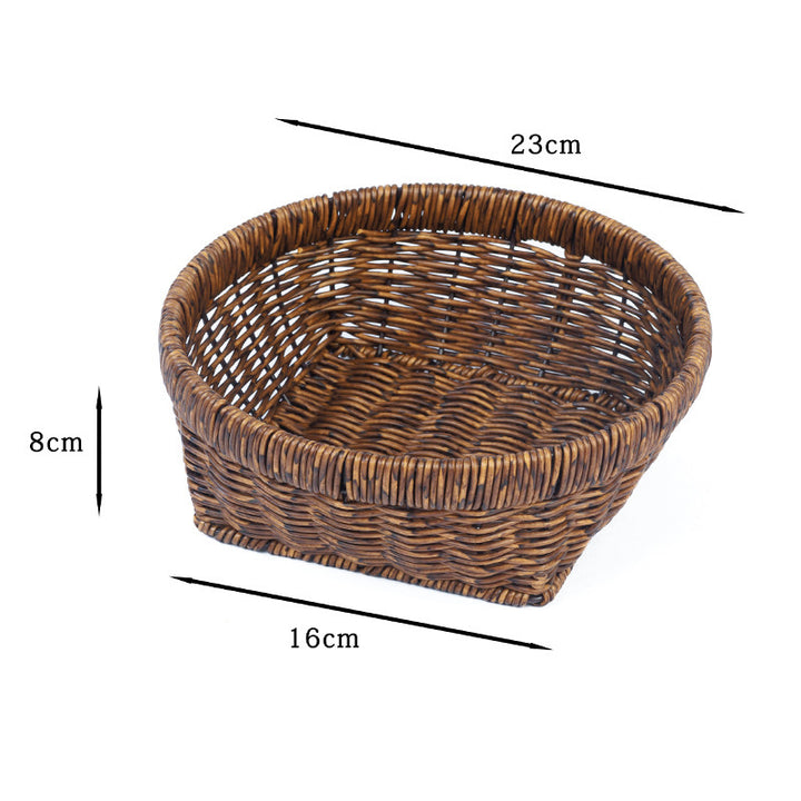 Home Organization Decorative Wicker Basket Bowlift