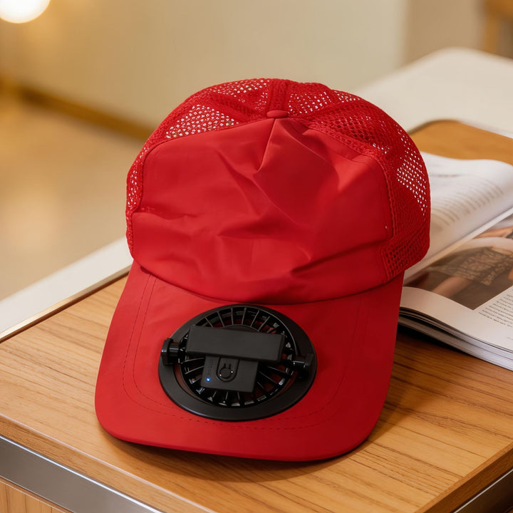 Women's Cooling Cap with Integrated Fan Bowlift