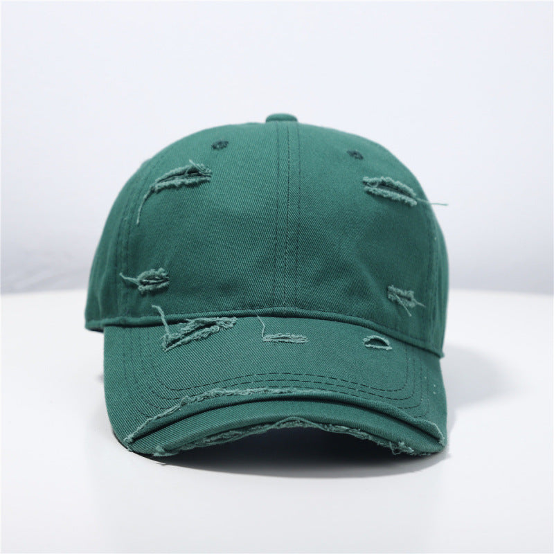 Women's Distressed Classic Baseball Cap Bowlift