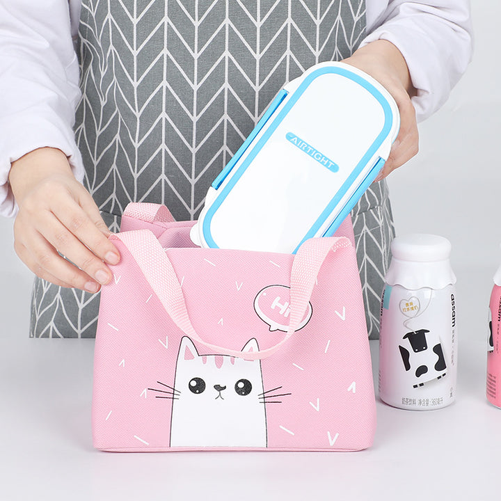 Cute Bear Print Insulated Lunch Bag Bowlift