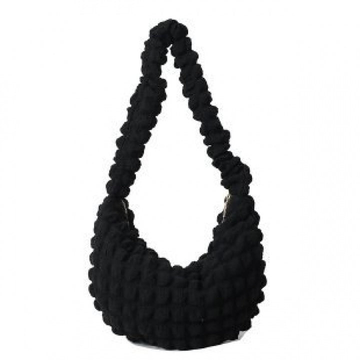 WoTextured Fabric Hobo Bag Bowlift