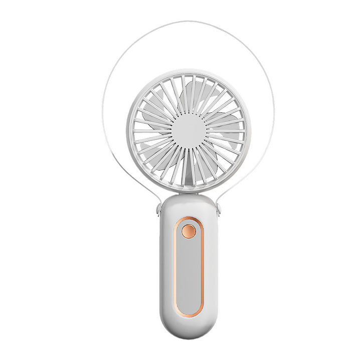 Unisex Portable Hand Fan with LED Accent Bowlift