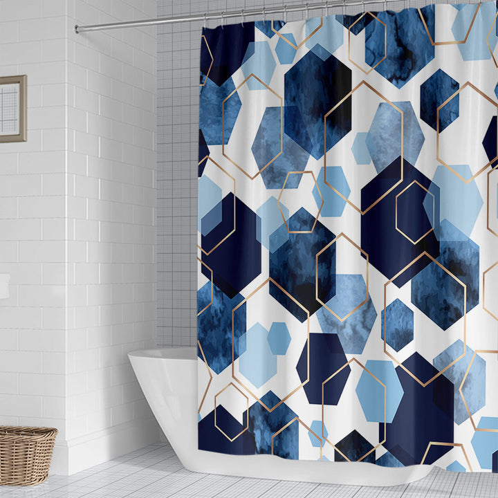 Geometric Motif Shower Curtain Bowlift