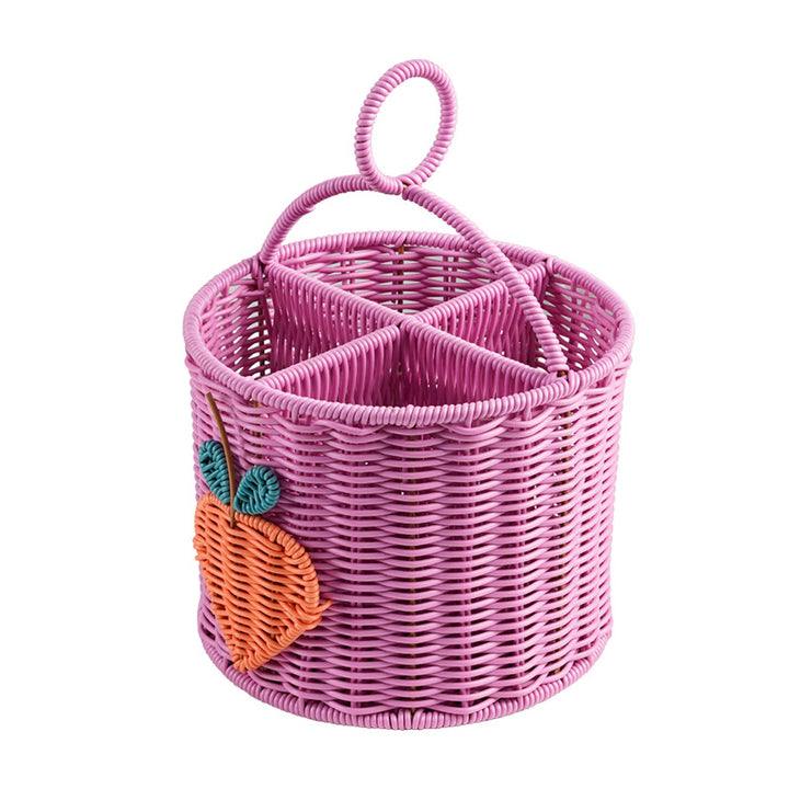 Multi-Compartment Decorative Organizer Basket Bowlift