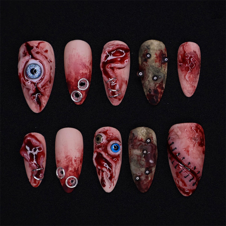 Creative Halloween-style Art Nails Bowlift