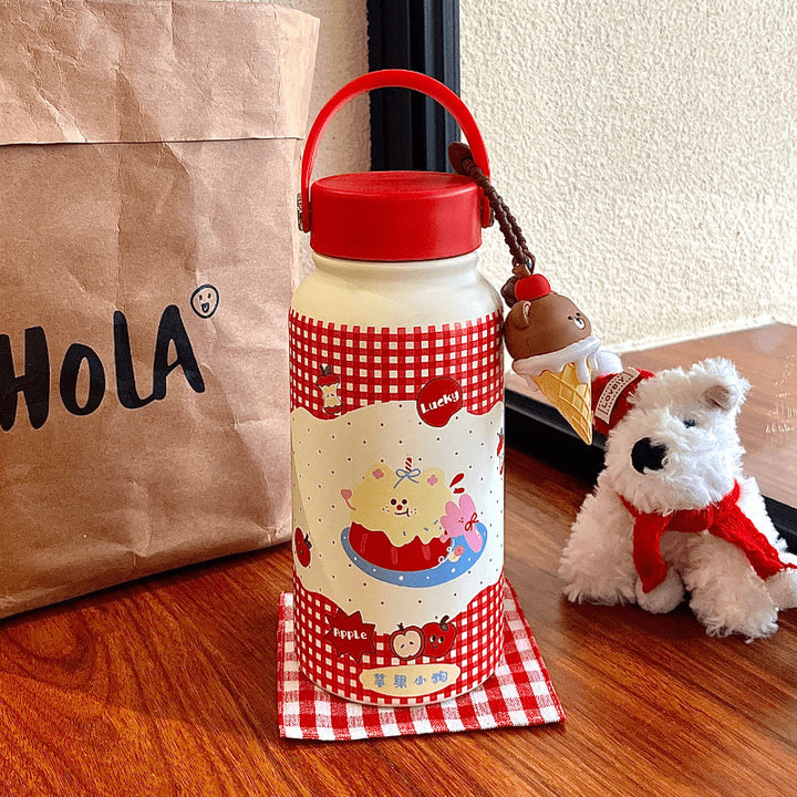 Ladies Insulated Water Bottle with Cute Animal Design Bowlift