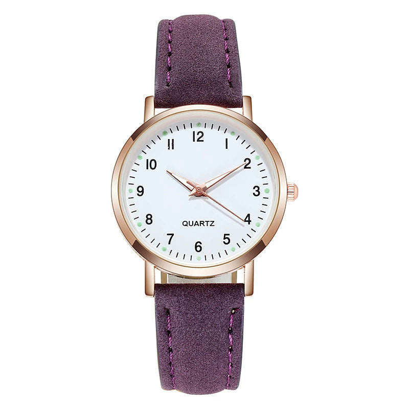 Minimalist Quartz Analog Leather Strap Casual Wrist Watch Bowlift